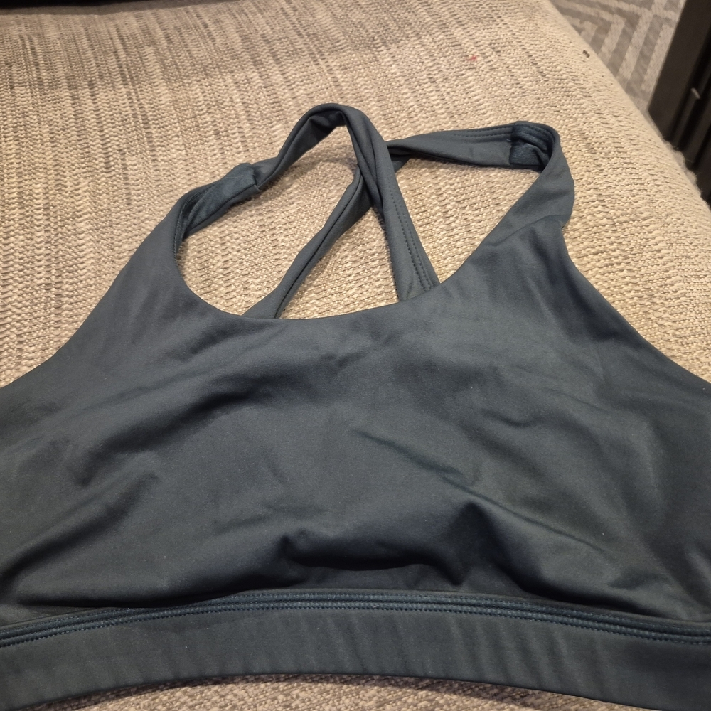 Born Primitive Helix Forest Green Cross-Back Sports Bra - Picture 7 of 8